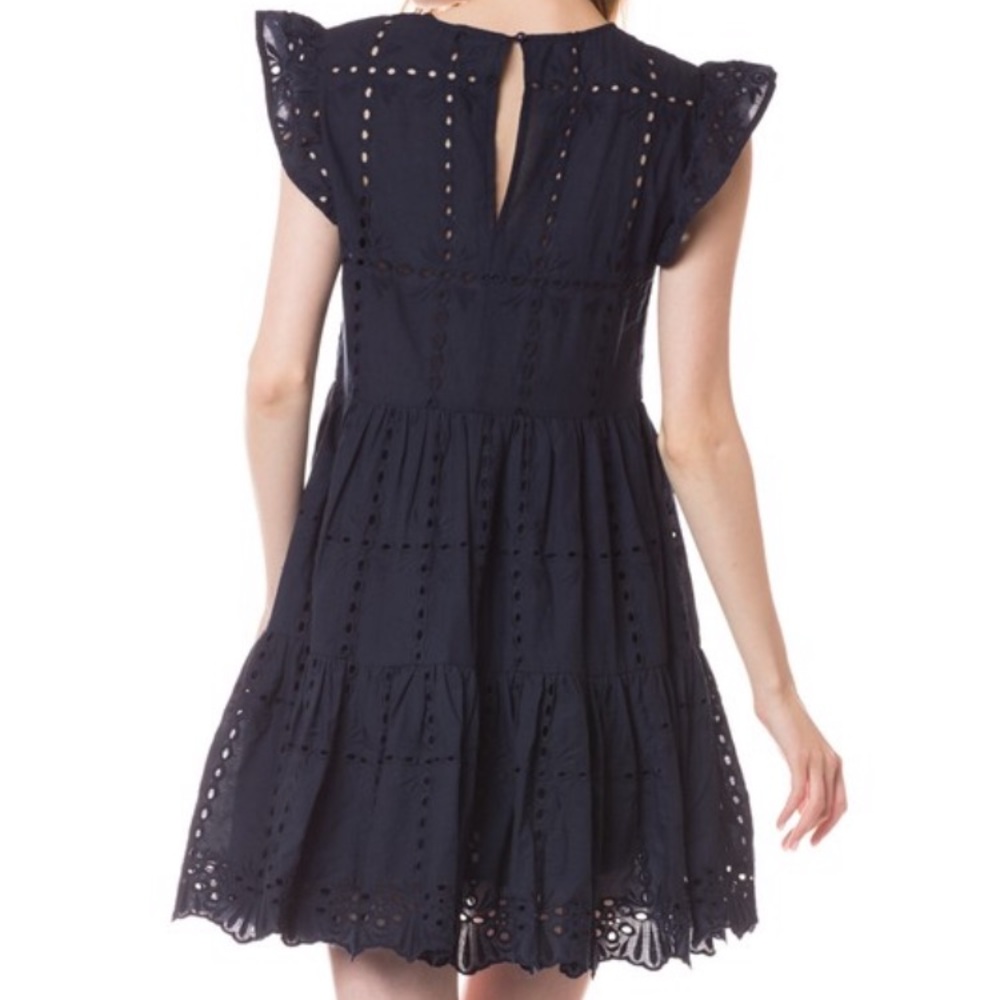 NWT Petalroz eyelet lace short sleeve babydoll - Picture 3 of 7